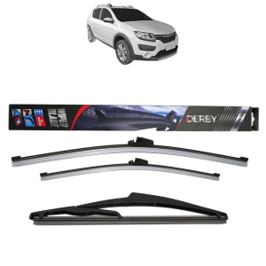 Set 3 stergatoare RENAULT SANDERO/STEPWAY II (B8_) din 2013-2019, Derby, din cauciuc siliconat rezistent - Img 1