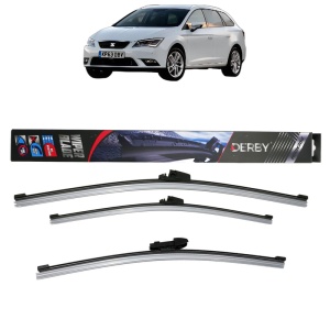 Set 3 stergatoare SEAT LEON ST Estate Van (5F8) din 2014-2020, Derby, din cauciuc siliconat rezistent