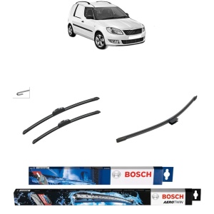 Set 3 stergatoare SKODA FABIA I Praktik (6Y5) din 2000-2007, Bosch Aerotwin Retrofit, din cauciuc siliconat rezistent