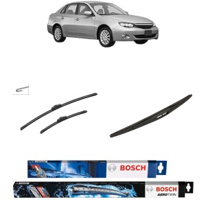 Set 3 stergatoare SUBARU IMPREZA Saloon (GJ_) din 2011-2016, Bosch Aerotwin Retrofit, din cauciuc siliconat rezistent