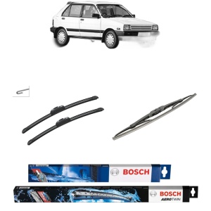 Set 3 stergatoare SUBARU JUSTY I (KAD) din 1984-1996, Bosch Aerotwin Retrofit, din cauciuc siliconat rezistent