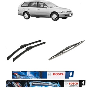 Set 3 stergatoare TOYOTA COROLLA Estate (_E10_) din 1992-1997, Bosch Aerotwin Retrofit, din cauciuc siliconat rezistent