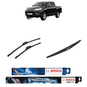 Set 3 stergatoare TOYOTA HILUX VIII Pickup (_N1_) din 2015-2024, Bosch Aerotwin Retrofit, din cauciuc siliconat rezistent