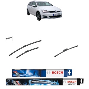 Set 3 stergatoare VOLKSWAGEN GOLF VII Variant (BA5, BV5) din 2013-2021, Bosch Aerotwin, din cauciuc siliconat rezistent