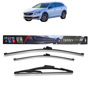 Set 3 stergatoare VOLVO V60 I Cross Country (157) din 2015-2018, Derby, din cauciuc siliconat rezistent