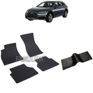 Set 5 covorase auto AUDI A6 ALLROAD din 2018 - 2026, cu covoras tunel median, Caroserie COMBI
