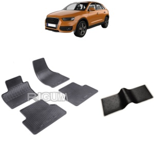 Set 5 covorase auto AUDI Q3 I din 08.2011 - 06.2018, cu covoras tunel median, Caroserie SUV