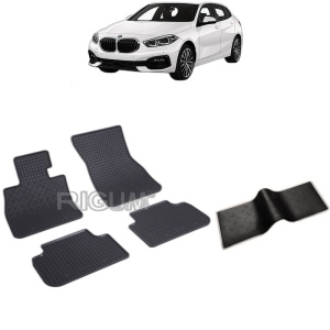 Set 5 covorase auto BMW SERIA 1 F40 din 09.2019 - 2026, cu covoras tunel median, Caroserie HATCHBACK