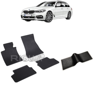 Set 5 covorase auto BMW SERIA 5 G31 din 05.2017 - 09.2023, cu covoras tunel median, Caroserie COMBI