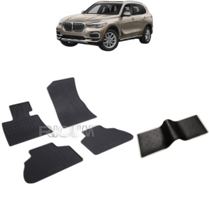 Set 5 covorase auto BMW X5 G05 din 11.2018 - 2026, cu covoras tunel median, Caroserie SUV