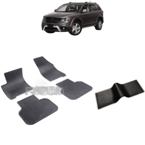 Set 5 covorase auto DODGE JOURNEY din 06.2008 - 2020, cu covoras tunel median, Caroserie SUV