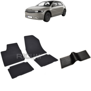 Set 5 covorase auto HYUNDAI IONIQ 5 din 2021 - 2026, cu covoras tunel median, Caroserie HATCHBACK
