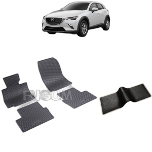 Set 5 covorase auto MAZDA CX -3 din 06.2015 - 12.2021, cu covoras tunel median, Caroserie SUV