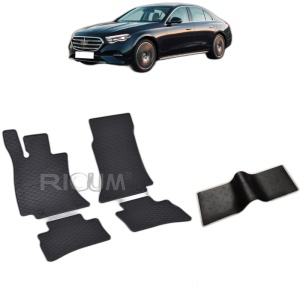 Set 5 covorase auto MERCEDES E-CLASS W214 din 05.2023 - 2026, cu covoras tunel median, Caroserie COMBI