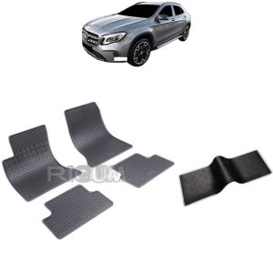 Set 5 covorase auto MERCEDES GLA X156 din 03.2014 - 11.2019, cu covoras tunel median, Caroserie SUV