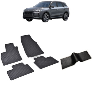 Set 5 covorase auto MG ZS HYBRID+ FABRICATIE 09.2024 - 2026, cu covoras tunel median, Caroserie SUV