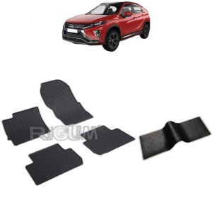 Set 5 covorase auto MITSUBISHI ECLIPSE CROSS din 01.2018 - 2026, cu covoras tunel median, Caroserie SUV
