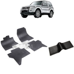 Set 5 covorase auto MITSUBISHI PAJERO IV din 04.2007 - 07.2015, cu covoras tunel median, Caroserie SUV 5 USI