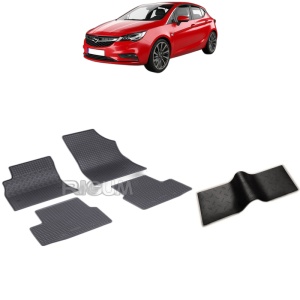 Set 5 covorase auto OPEL ASTRA K LUX din 11.2015 - 2026, cu covoras tunel median, Caroserie HATCHBACK COVORASELE DIN SPATE MAI MARI
