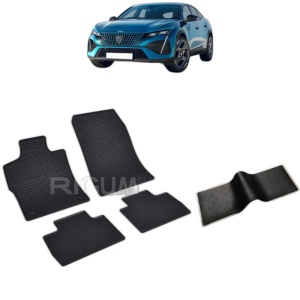 Set 5 covorase auto PEUGEOT 408 din 10.2022 - 2026, cu covoras tunel median, Caroserie SUV