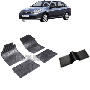Set 5 covorase auto RENAULT THALIA din 2008 - 2012, cu covoras tunel median, Caroserie SEDAN