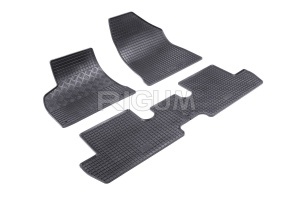 Set 5 covorase auto SEAT ALHAMBRA II din 09.2010 - 03.2022, cu covoras tunel median, Caroserie VAN 7 LOCURI - Img 2
