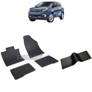 Set 5 covorase auto SSANG YONG KORANDO IV din 09.2019 - 2026, cu covoras tunel median, Caroserie SUV