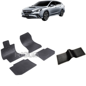 Set 5 covorase auto SUBARU LEVORG din 09.2015 - 2020, cu covoras tunel median, Caroserie COMBI