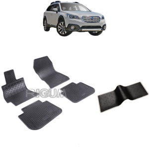 Set 5 covorase auto SUBARU OUTBACK V din 2015 - 2019, cu covoras tunel median, Caroserie COMBI
