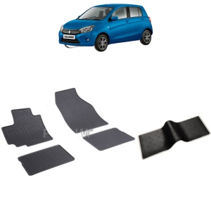 Set 5 covorase auto SUZUKI CELERIO din 11.2014 - 2026, cu covoras tunel median, Caroserie HATCHBACK