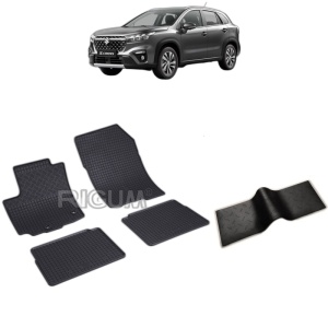 Set 5 covorase auto SUZUKI S-CROSS HYBRID din 11.2021 - 2026, cu covoras tunel median, Caroserie SUV