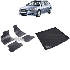 Set Covorase Auto Si Tavita Portbagaj AUDI A4 B7 din 11.2004 - 03.2008, caroserie combi,