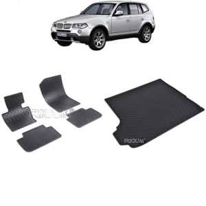 Set Covorase Auto Si Tavita Portbagaj BMW X3 E83 din 01.2004 - 10.2010, caroserie suv,