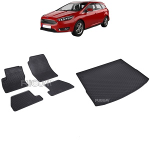 Set Covorase Auto Si Tavita Portbagaj FORD FOCUS III din 03.2011 - 08.2018, caroserie combi,