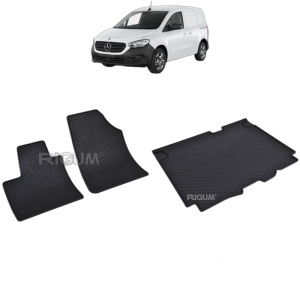 Set Covorase Auto Si Tavita Portbagaj MERCEDES ECITAN din 2022 - 2026, caroserie van, 5 LOCURI