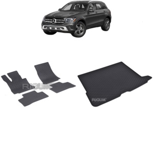 Set Covorase Auto Si Tavita Portbagaj MERCEDES GLC X253 din 09.2015 - 2023, caroserie suv electric,