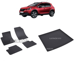 Set Covorase Auto Si Tavita Portbagaj PEUGEOT 2008 I din 04.2013 - 12.2019, caroserie suv,
