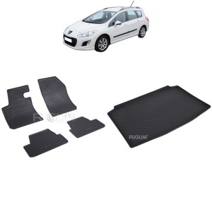 Set Covorase Auto Si Tavita Portbagaj PEUGEOT 308 II din 08.2013 - 11.2021, caroserie hatchback,
