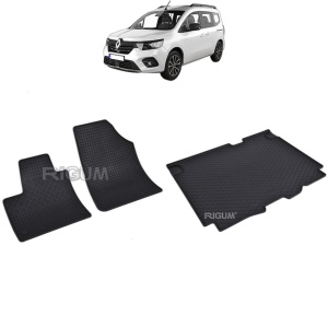 Set Covorase Auto Si Tavita Portbagaj RENAULT KANGOO III din 06.2021 - 2026, caroserie van, 5 LOCURI