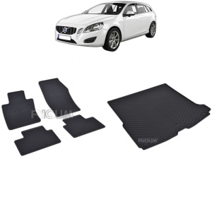 Set Covorase Auto Si Tavita Portbagaj VOLVO V60 II din 07.2018 - 2026, caroserie combi,