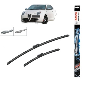 Set stergatoare auto ALFA ROMEO MITO (955_) din 2008-2018, Bosch Aerotwin Multi, din cauciuc siliconat rezistent