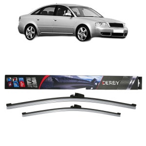 Set stergatoare auto AUDI A6 C5 (4B2, 4B4) din 1997-2005, Derby, din cauciuc siliconat rezistent - Img 1