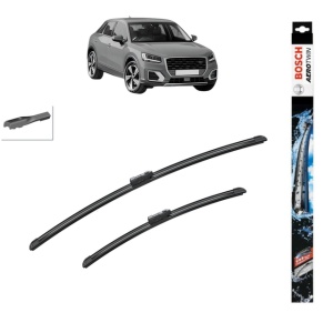 Set stergatoare auto AUDI Q2 (GAB, GAG) din 2016-2021, Bosch Aerotwin, din cauciuc siliconat rezistent