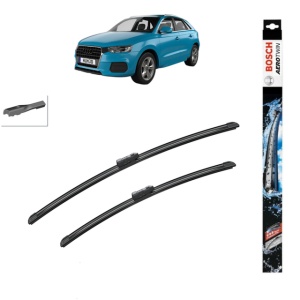 Set stergatoare auto AUDI Q3 (F3B) din 2018-2024, Bosch Aerotwin, din cauciuc siliconat rezistent