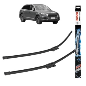 Set stergatoare auto AUDI Q7 Van (4MB, 4MG) din 2015-2019, Bosch Aerotwin, din cauciuc siliconat rezistent