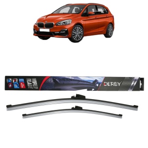 Set stergatoare auto BMW 2 Gran Tourer Van (F46) din 2014-2017, Derby, din cauciuc siliconat rezistent
