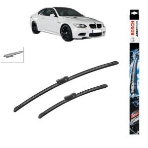 Set stergatoare auto BMW 3 Coupe (E92) din 2006-2013, Bosch Aerotwin, din cauciuc siliconat rezistent - Img 1