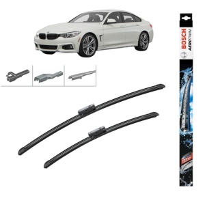 Set stergatoare auto BMW 3 Gran Turismo (F34) din 2012-2018, Bosch Aerotwin Multi, din cauciuc siliconat rezistent