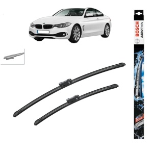 Set stergatoare auto BMW 4 Coupe (F32, F82) din 2013-2020, Bosch Aerotwin, din cauciuc siliconat rezistent