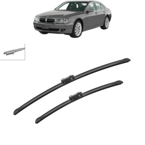 Set stergatoare auto BMW 7 (E65, E66, E67) din 2005-2008, Bosch Aerotwin, din cauciuc siliconat rezistent - Img 7